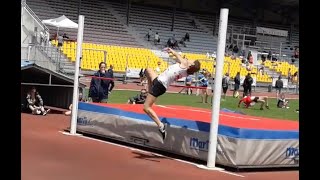 Célia NUNES  1m30 ✅  Hauteur MIF  Championnats dOccitanie des Pointes dOr 2018 à Carcassonne [upl. by Aym349]