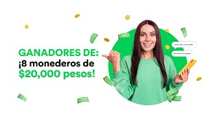 Ganadores de ¡8 monederos de 20 mil pesos [upl. by Canning]