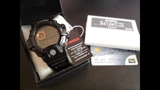 Casio GShock Rangeman GW9400BJ1JF Unboxing [upl. by Florella]