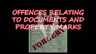 IPC  Chapter 18  Offences Relating to Documents and Property Marks  Property and Other Mark [upl. by Adidnac]