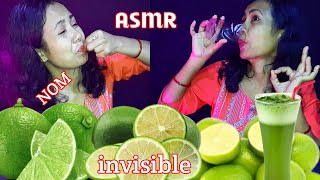 Asmr Hindi  Eating  Eating raw lemon 🍋 roleplay p2  mouth sounds asmr [upl. by Rehtae395]