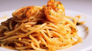 Spicy Garlic Shrimp Pasta in 20 Minutes [upl. by Eceinal96]