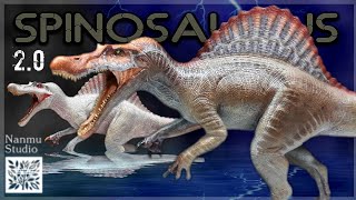 2022 Nanmu Jurassic Park 3 Spinosaurus 20 Review Albino version Supplanter [upl. by Aubine]