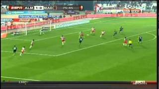 Golazo de Granero  Almeria 11 Real Madrid 01162010 [upl. by Anyel]