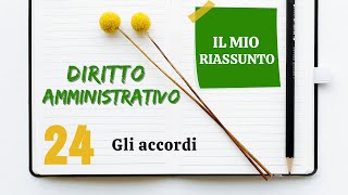 Diritto Amministrativo  Capitolo 24 gli accordi [upl. by Sileas]