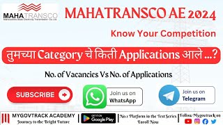 MAHATRANSCO AE  No of Applications in Your Category  Competition  Electrical mahatranscoae [upl. by Thaddaus249]