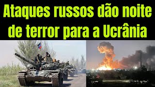 Ataques russos foram impiedosos contra a infraestrutura energética e militar da Ucrânia [upl. by Natanhoj261]