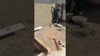 Wall Plastering  Plastering Techniques  Plastering Work ytshorts [upl. by Reid]