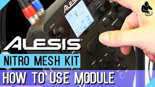 Alesis Nitro Mesh Kit Module Instructions [upl. by Banquer]