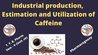 Industrial production estimation and utilization of caffeine HINDI [upl. by Clio365]