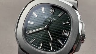 Patek Philippe Nautilus 5711 Olive Green Dial 57111A014 Patek Philippe Watch Review [upl. by Otiragram]