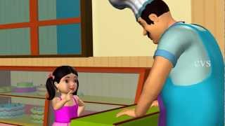 Pat a cake Pat a cake  3D Animation Nursery rhyme with lyrics for children [upl. by Utta160]