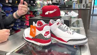 Nike Air Jordan Fire Red 3 at Street Gear  Hempstead NY [upl. by Assil]