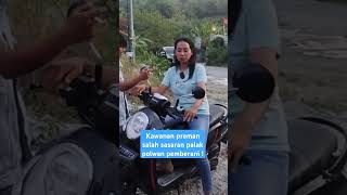 Preman salah sasaran palak polwan pemberani shorts [upl. by Rocher]