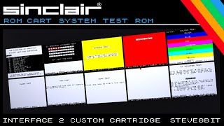 Sinclair ZX Spectrum 48k Rom Cartridge  System Test ROM Cartridge Dr Ian Logan [upl. by Zetneuq455]