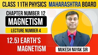 Class 11th Physics Magnetism Part 5  Earths Magnetism [upl. by Nauaj]