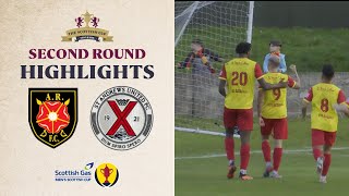 Albion Rovers 21 St Andrews United  Scottish Gas Scottish Cup Second Round Highlights [upl. by Aynotan]