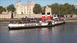 PS Waverley at Tower Bridge [upl. by Sicular]