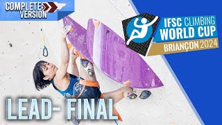 IFSC Briançon Lead worldcup 2024  Final Women│Full replay [upl. by Jannery97]