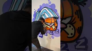 👶🏼🌴🧨 Pintando 5 Caricaturas de los 90s Graffiti Graffitiprocess tutorial graffiti [upl. by Anairda]