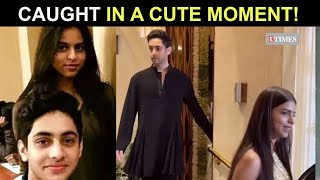 SuhanaAgastyas dating rumours refuelled video from Manish Malhotra’s party goes viral [upl. by Hareehat785]