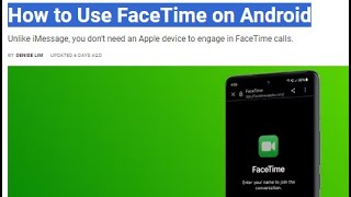 How to Use FaceTime on Android [upl. by Badger227]