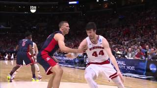 Arizona vs Wisconsin Frank Kaminsky andone [upl. by Adabel]