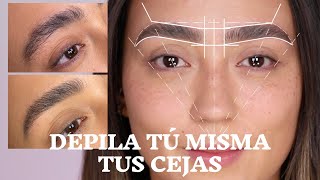 EXPERTO EN CEJAS TE ENSEÑA A DEPILAR TUS CEJAS COMO UN PRO DESDE CASA [upl. by Aivil]