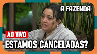 A FAZENDA 2024 Camila Moura se pergunta se grupo está quotcanceladoquot e cita pautas AFazenda16 AO VIVO [upl. by Dnomed]