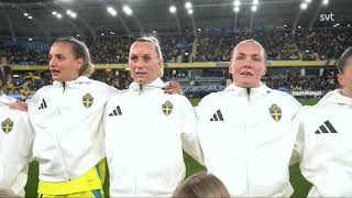 National Anthem of Sweden at Gamla Ullevi 29 October 2024 [upl. by Jehanna]