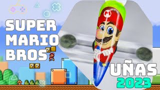 ⭐Diseños de Uñas 2023 TENDENCIAS SUPER MARIO BROS⭐Uñas Acrílicas decoradas Pelicula Mario BROS Nails [upl. by Asteria]