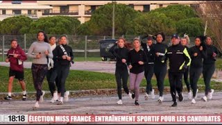 Élection Miss France  entraînement sportif pour les 30 candidates [upl. by Mandy]