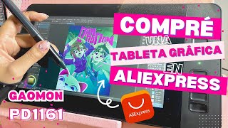 COMPRÉ mi TABLETA GRÁFICA por ALIEXPRESS 😱 GAOMON PD1161 [upl. by Cinemod]