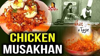 Chicken Musakhan Recipe  Restaurant Style NonVeg Recipes  What A Taste  Vanitha TV [upl. by Tigdirb]