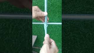 How to properly tie two rebars with zip ties [upl. by Fong]