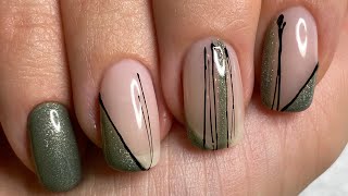 Nail art con SPIDER GEL 🕸  geometria sulle unghie 🔻 nail art con semipermanente [upl. by Ednutey]