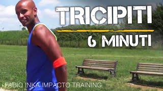 TRICIPITI A CASA IN 6 MINUTI  ALLENAMENTO CORPO LIBERO [upl. by Jeffery769]