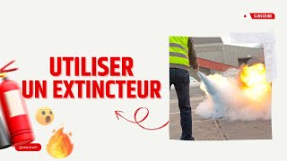 Comment utiliser un extincteur sur un incendie Formation incendie et manipulation des extincteurs [upl. by Niwred]