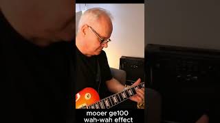 mooer ge100 wah wah effect [upl. by Assirual]