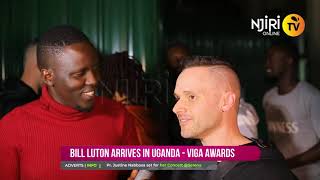 Bill Luton Arrivals at Entebbe Airport head of the Viga Awards  Njiri Online TV [upl. by Armalla]