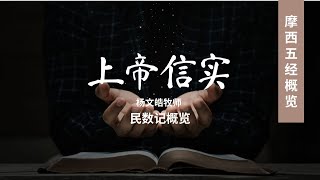 20241110 上帝信实  民数记概览 杨文皓牧师 [upl. by Nosak]