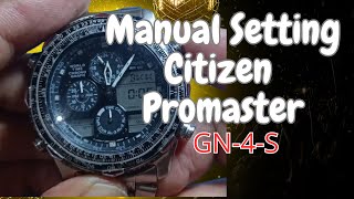 Cara Setting Manual Jam Citizen Promaster Gn4S [upl. by Ajuna]