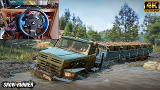 Hauling Farm Goods Through Muddy Roads  SnowRunner  Thrustmaster T150 Steering Wheel Gameplay [upl. by Vargas]