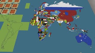 Minecraft  Map of the world  flags  Update 1 [upl. by Etnoed]