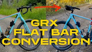 My Favorite Gravel Bike Upgrade  GRX Flat Bars [upl. by Gargan830]