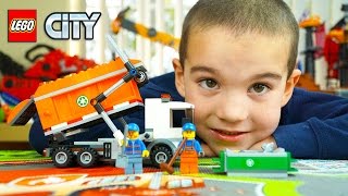 Lego City Garbage Truck Toy Unboxing Building and Pretend Play for Kids  JackJackPlays [upl. by Race]