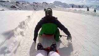 The Toboggan Run at Val Thorens With Music [upl. by Puklich346]