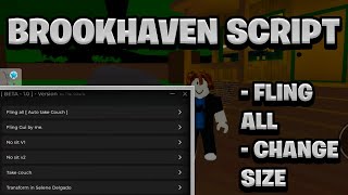 OP NEW Brookhaven RP Script Pastebin  ROBLOX Fling All amp Size Changer Exploit [upl. by Neit]