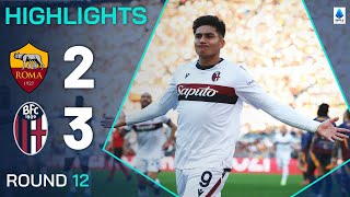 ROMABOLOGNA 23  HIGHLIGHTS  Bologna edge fivegoal thriller  Serie A 202425 [upl. by Boycie]