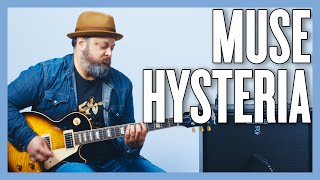 Muse Hysteria Guitar Lesson  Tutorial [upl. by Arno283]